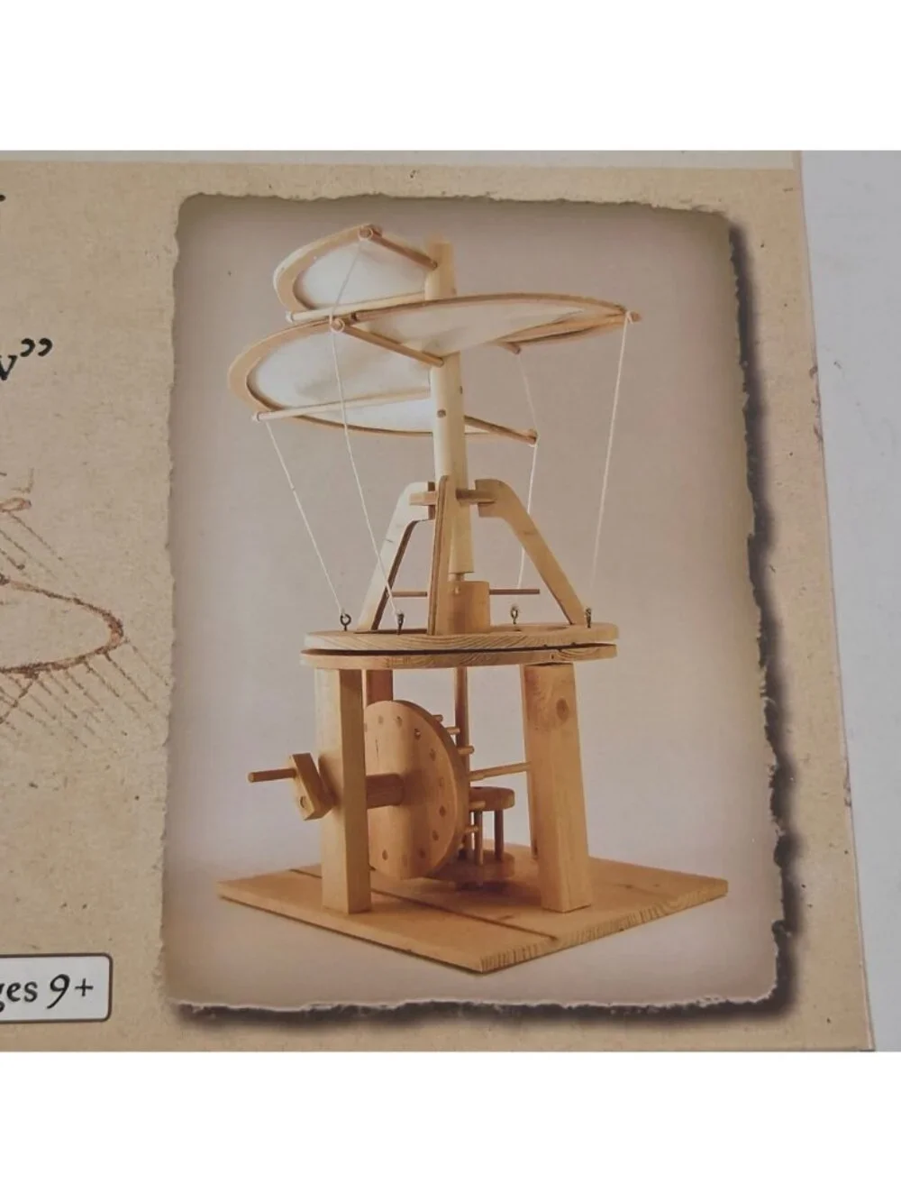 Leodardo da Vinci Catapult And Helicopter Wooden Construction Craft Kits NIB